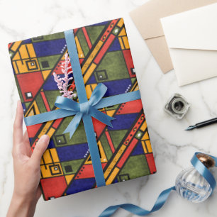 Seamless african ethno traditional texture pattern wrapping paper
