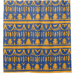 Seamless african pattern shower curtain
