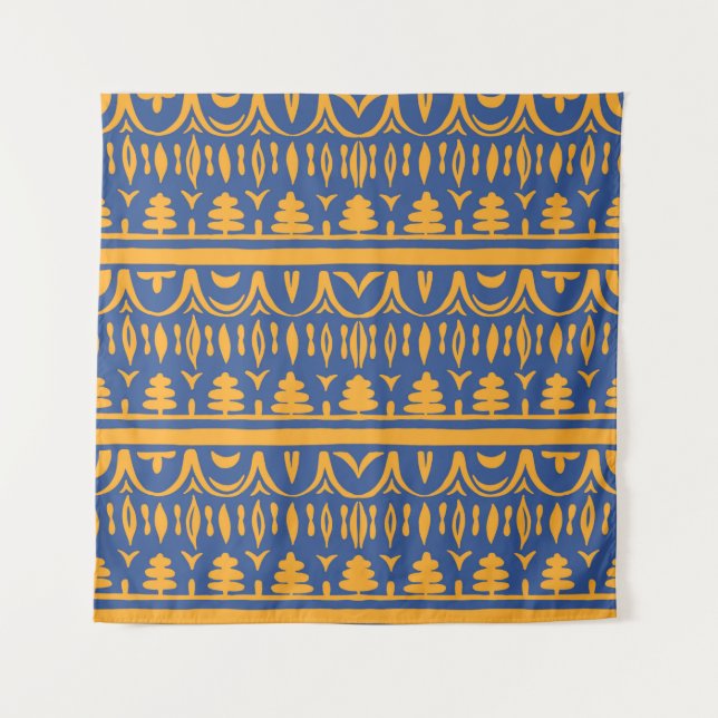 Seamless african pattern tapestry (Front)