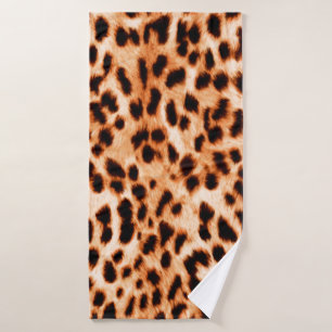 Seamless animal print Beautiful watercolor spotted Bath Towel
