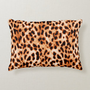 Seamless animal print Beautiful watercolor spotted Decorative Cushion