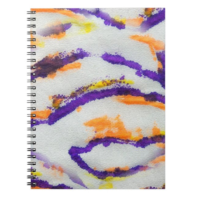 Seamless animal zebra. Dirty art pattern. Abstract Notebook (Front)