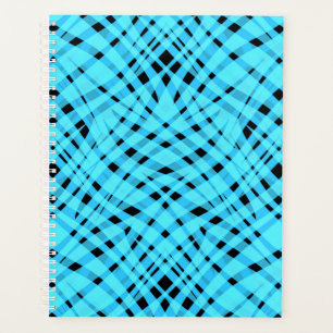 Seamless animal zebra tiger skin fur abstract blue planner