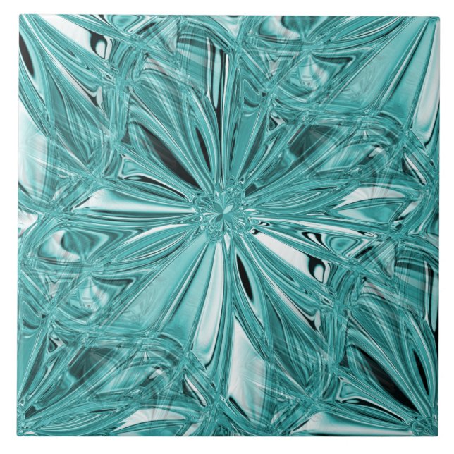 Seamless Aqua Ceramic Tile (Front)