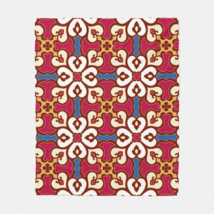 Seamless arabic pattern - based on ottoman traditi fleece blanket
