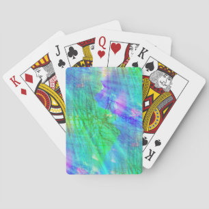 seamless art background watercolor blue, green playing cards