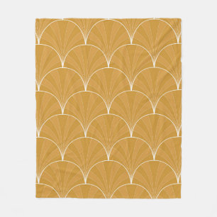 Seamless Art Deco Pattern. Vintage minimalistic ba Fleece Blanket