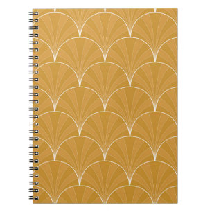 Seamless Art Deco Pattern. Vintage minimalistic ba Notebook