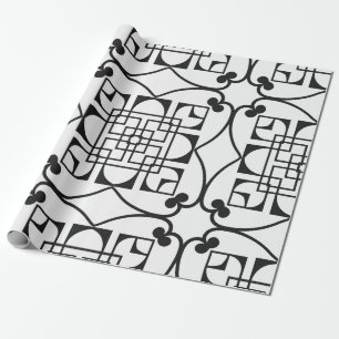 Seamless Art Deco Pattern. Vintage minimalistic ba Wrapping Paper