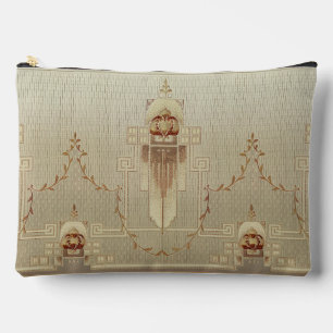 Seamless Art Nouveau Geometric Cartouches Pattern Accessory Pouch