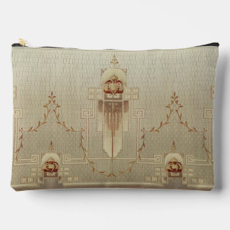Seamless Art Nouveau Geometric Cartouches Pattern Accessory Pouch