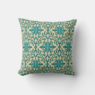 Seamless background from a floral ornament, Fashio Cushion