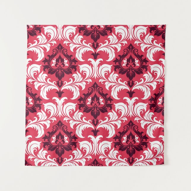 Seamless background from a floral ornament, Fashio Tapestry (Front)