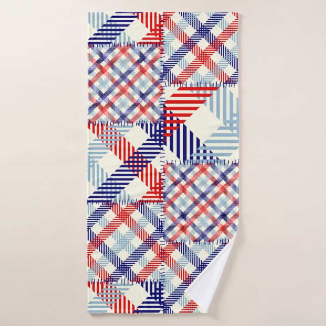 Seamless background pattern. Patchwork pattern of  Bath Towel (Bath Towel)