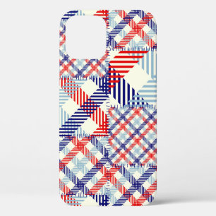 Seamless background pattern. Patchwork pattern of iPhone 12 Case