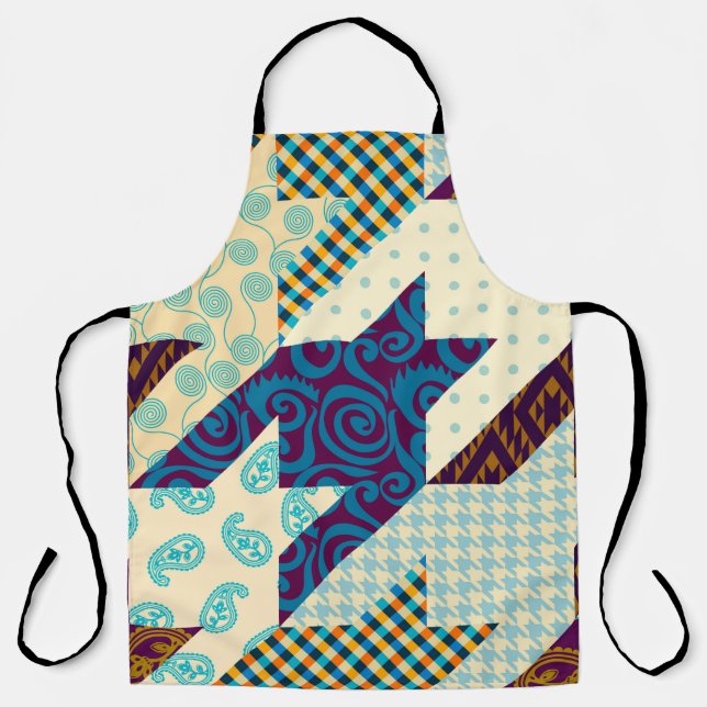 Seamless background pattern. Patchwork pattern. Vi Apron (Front)