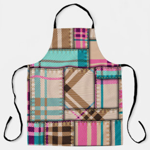 Seamless background pattern. Patchwork pattern wit Apron