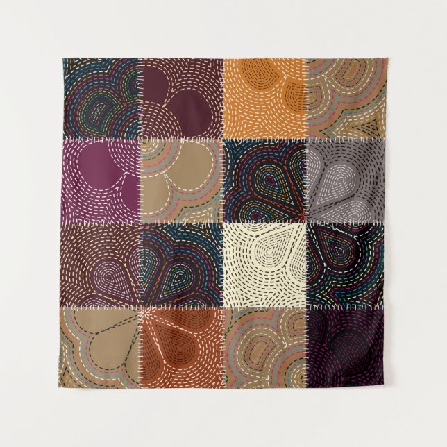 Seamless background pattern. Will tile endlessly.  Tapestry (Front)