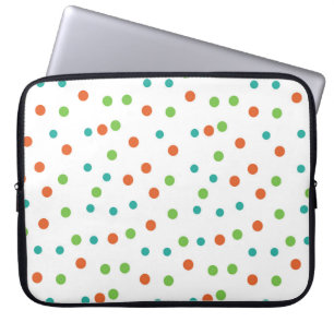 Seamless Background with polka dot pattern. Polka  Laptop Sleeve