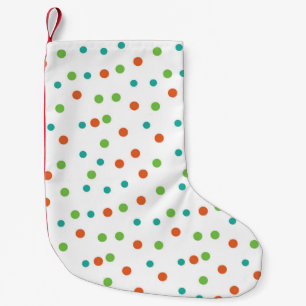 Seamless Background with polka dot pattern. Polka Small Christmas Stocking