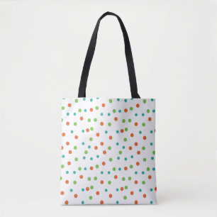 Seamless Background with polka dot pattern. Polka Tote Bag