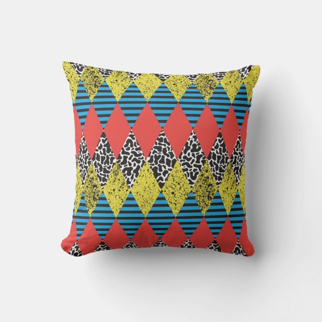 Seamless background with rhombus cushion (Front)