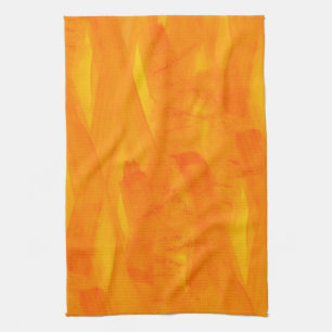 Seamless Background Yellow Abstract Watercolor Tea Towel