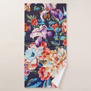 Seamless beautiful abstract colourful watercolor d bath towel