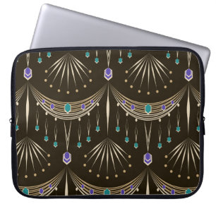 Seamless beautiful antique lace pattern ornament. laptop sleeve