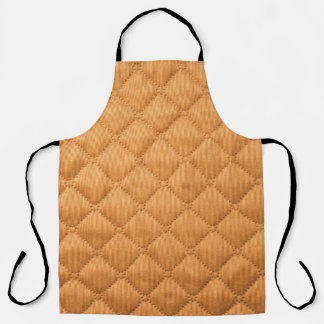 Seamless beige background of square shape, texture apron