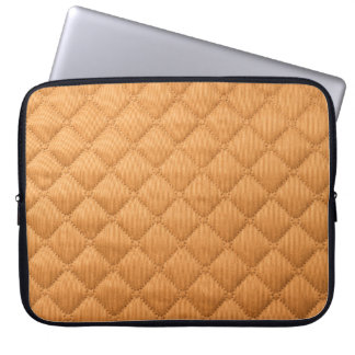 Seamless beige background of square shape, texture laptop sleeve