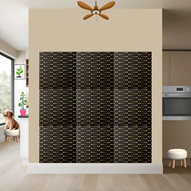 Seamless Black and Gold Geometric Hexagon Tile (Creator Uploaded)