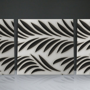 Seamless black and white organic patterns tile