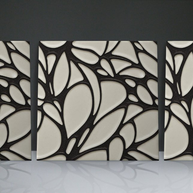 Seamless black and white organic patterns tile (Creator Uploaded)