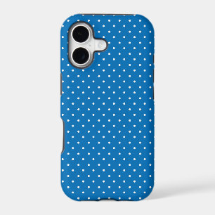 Seamless blue background polka dot pattern