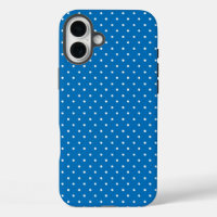 Seamless blue background polka dot pattern