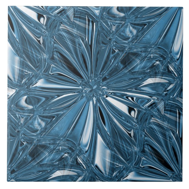 Seamless Blue Ceramic Tile (Front)