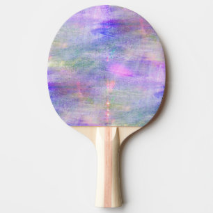 seamless blue, pink background yellow watercolor ping pong paddle