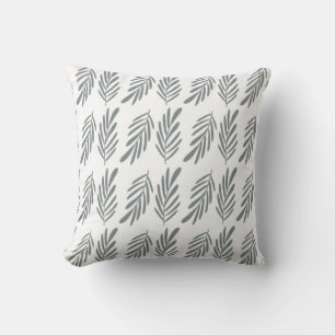  seamless botanical  pattern  with plants in monoc cushion