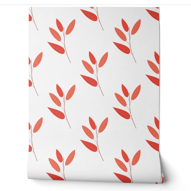 seamless botanical  simple pattern  with bright pl wallpaper (Unrolling)