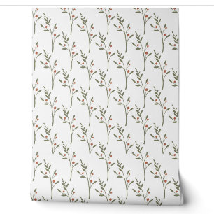 seamless botanical simple pattern with plants wallpaper