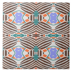 Seamless Brown Orange Repeating Pattern #9 Tile