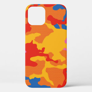 Seamless camouflage background pattern. Seamless c iPhone 12 Case