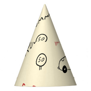 Seamless Car Drawings: Kids Bedsheet Party Hat