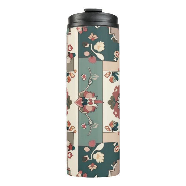 Seamless Carpet-Inspired Mug Pattern – Modern Geom (Front)