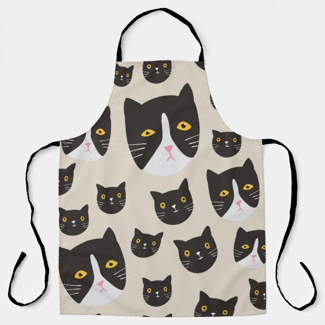 Seamless cat pattern/ apron (Front)