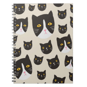 Seamless cat pattern/ notebook