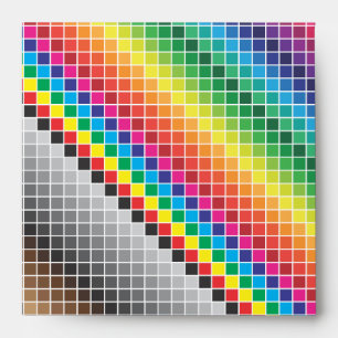 Seamless ceramic colour swatches envelopes