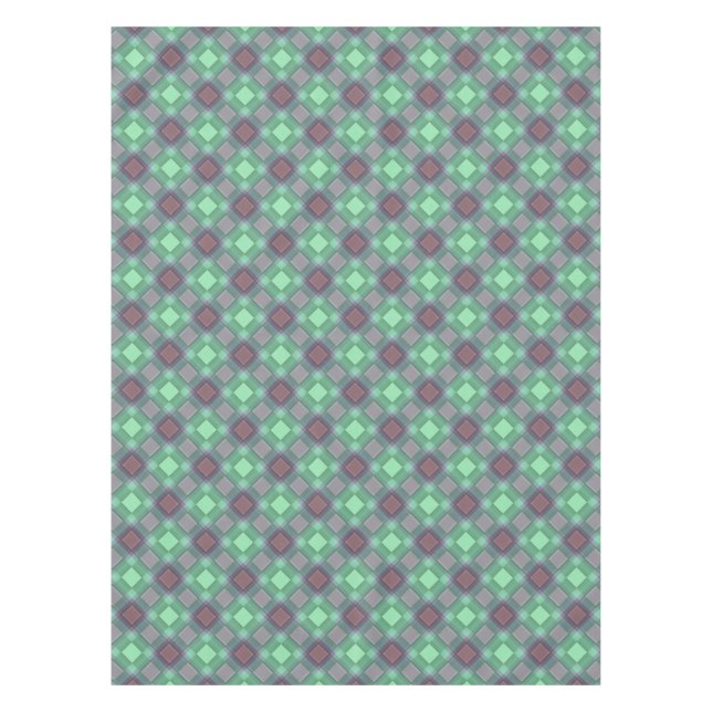 Seamless chequered plaid abstract squares geometri tablecloth (Front)