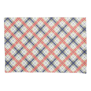 Seamless chequered plaid lined abstract pattern be pillowcase